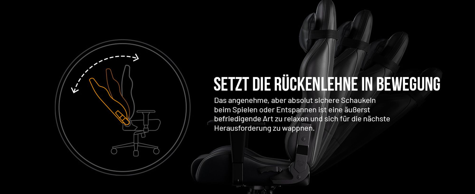 Diablo X-One 2.0 Gaming Stuhl Bürostuhl Schreibtischstuhl Verstellbare Armlehnen Ergonomisch Nacken/-Lendenkissen Farbe: Schwarz, Größe Normal