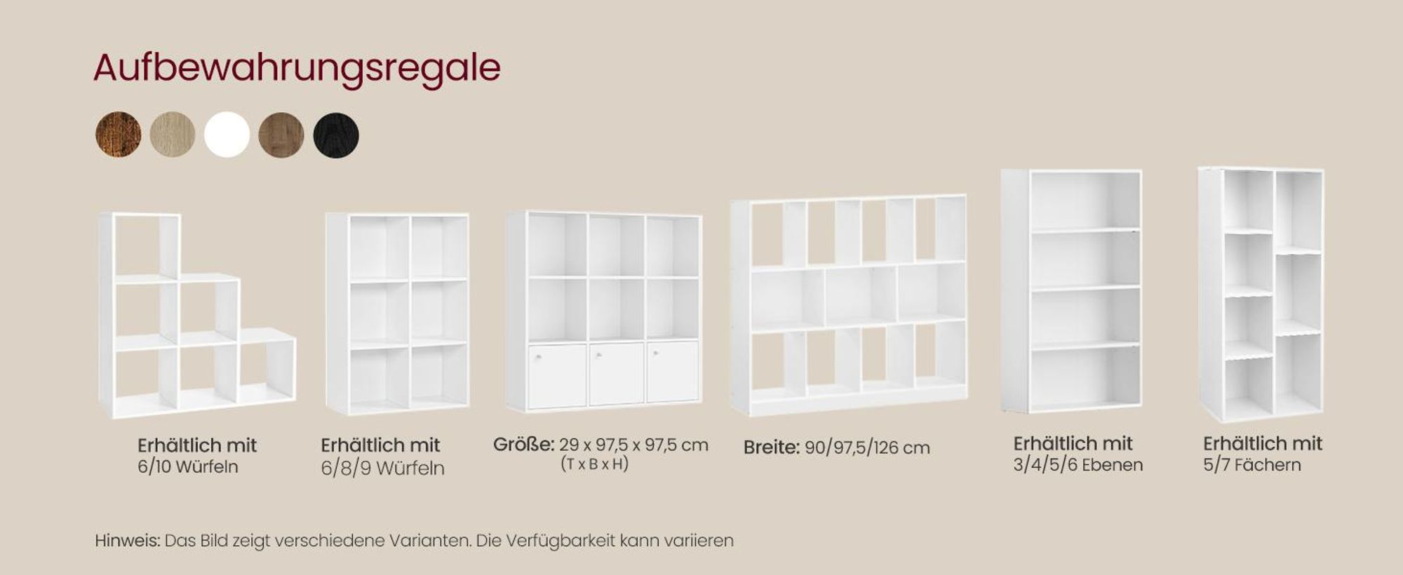 VASAGLE Bücherregal mit 8 Fächern 129,5x 65,5 x 30 cm Regal aus Holz freistehende Schrank für Büro/ Zuhause weiß LBC24WT