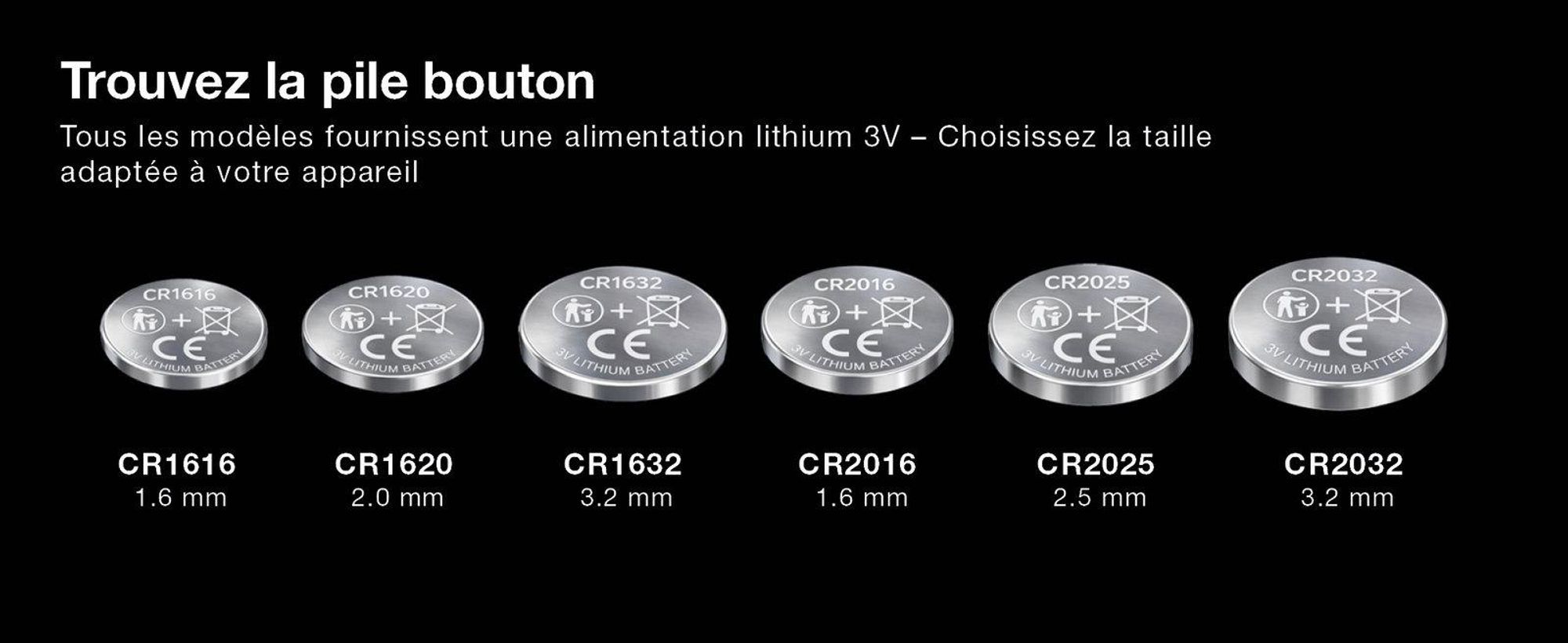 CELLONIC CR1632 Piles de Bouton Lithium compatible avec clés de voiture, appareils à LED, compteurs de vélo, appareils médicaux - Pack de x6