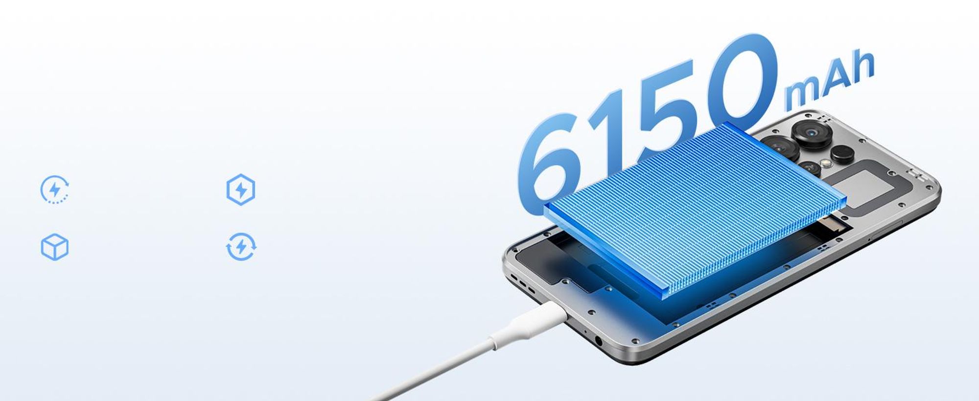 Smartfon DOOGEE Note56X Pro, Android 16, ekran 6,56" 90Hz, bateria 6150mAh, pamięć 32GB+128GB, 4G, aparat 13MP, NFC, czytnik linii papilarnych, OTG, bez umowy
