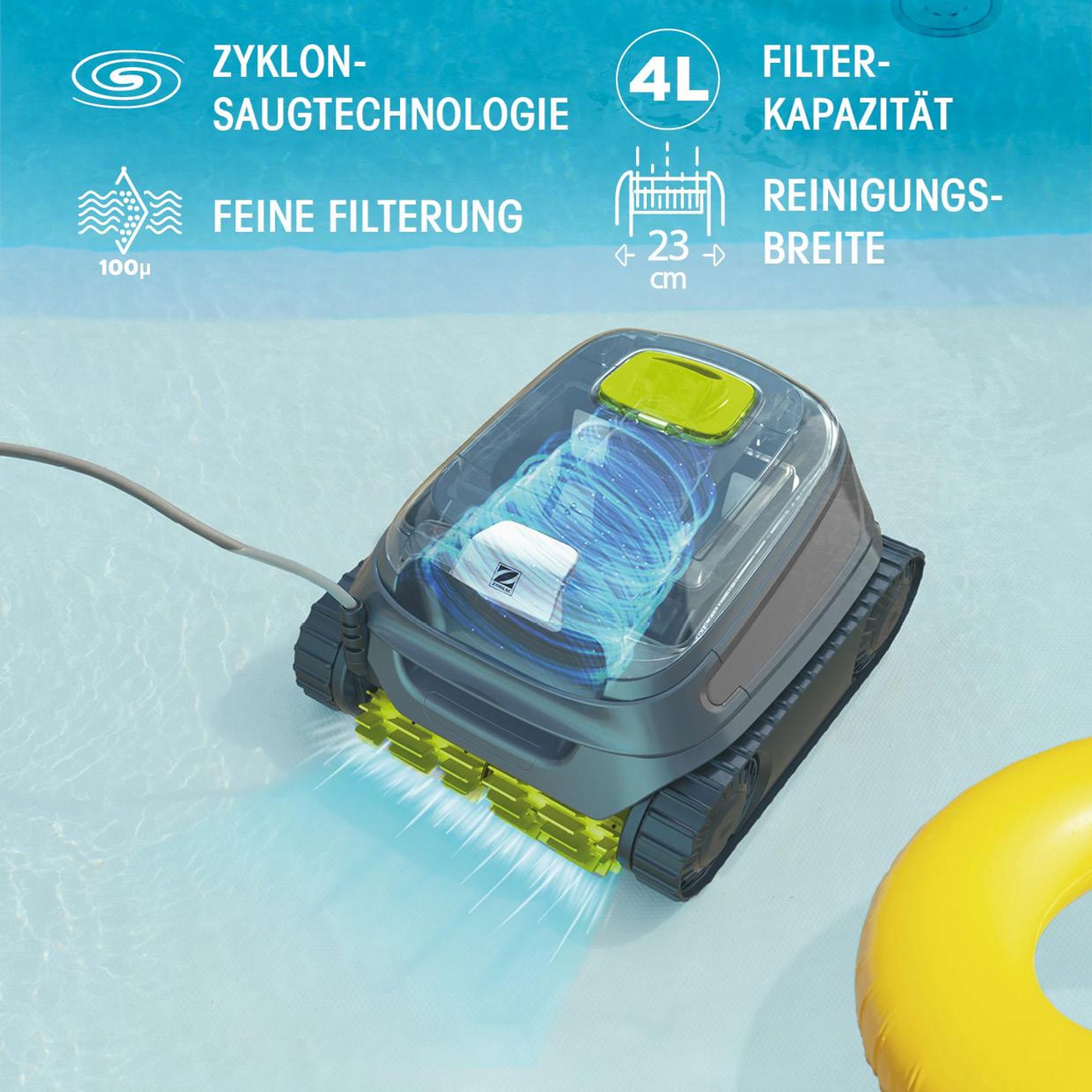 ZODIAC Poolroboter WR000311 - CNX 2020 – Elektrisch, Boden- & Wandreinigung, Leistungsstark & Effizient, für Pools bis 40 m²