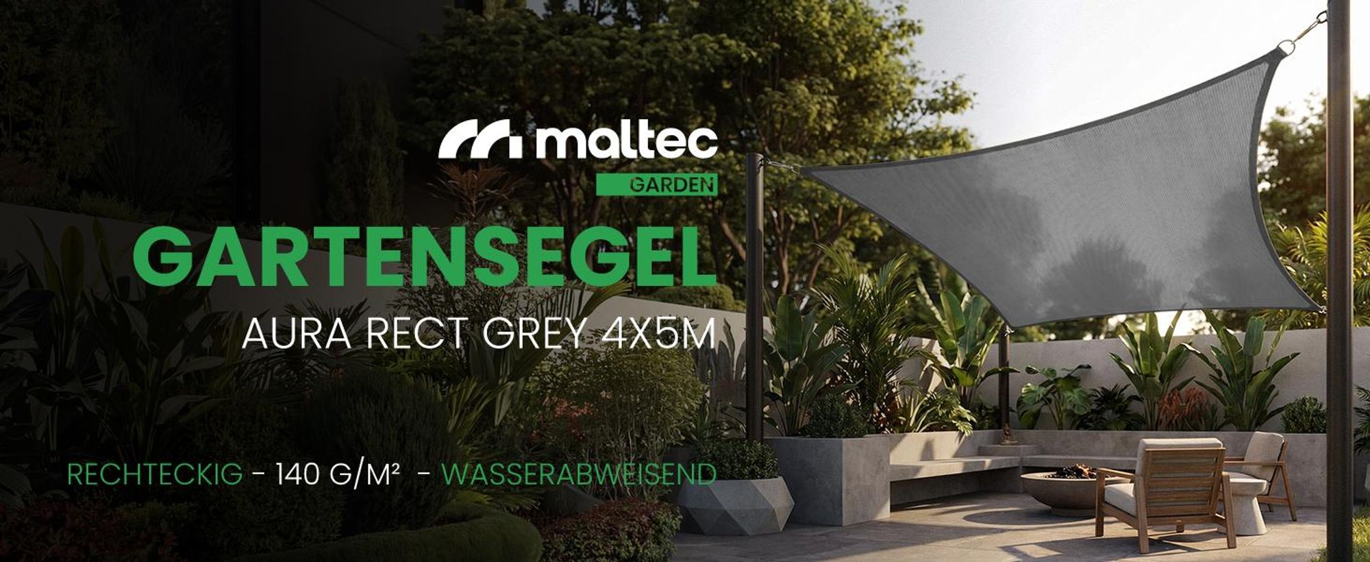 Sonnensegel Rechteckig 4x5m Sonnenschutz Wasserdichter