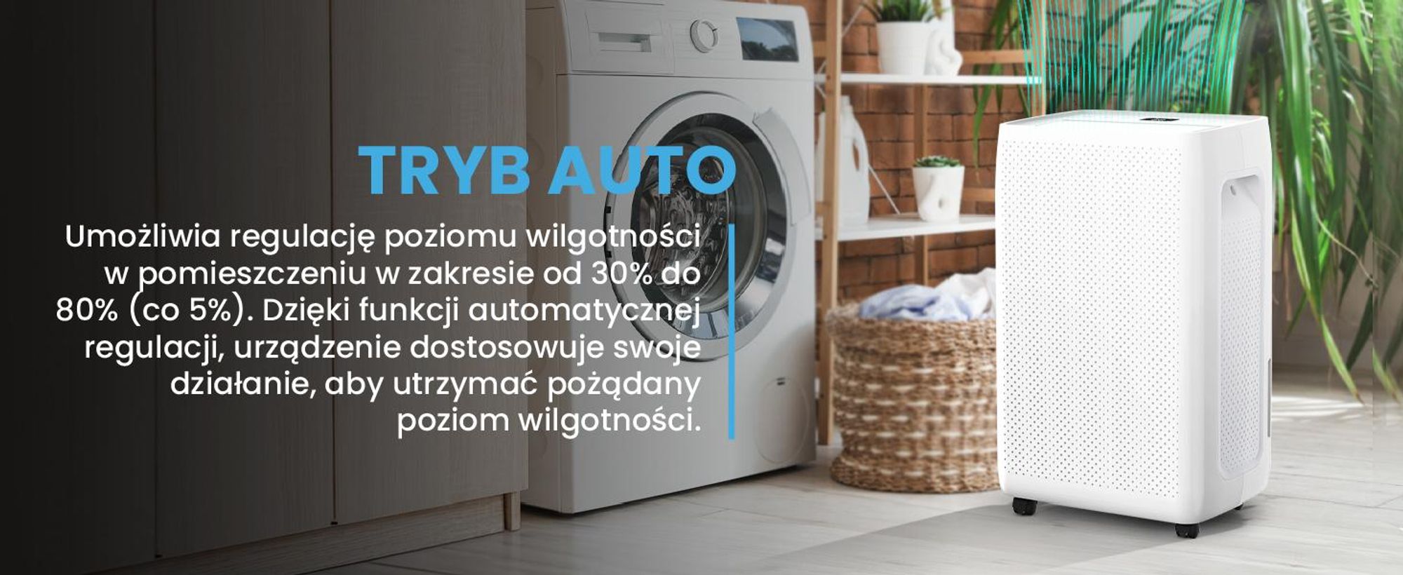 Osuszacz powietrza 20l/24h z aplikacją i zbiornikiem na wode 4,5l