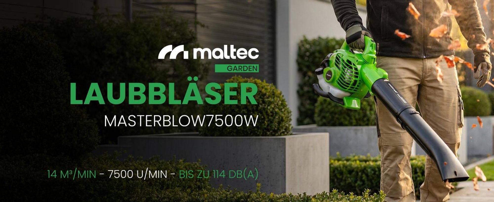 Benzin Laubsauger Laubbläser Gartenstaubsauger mit Häcksler Mator 2-Takt 26cc