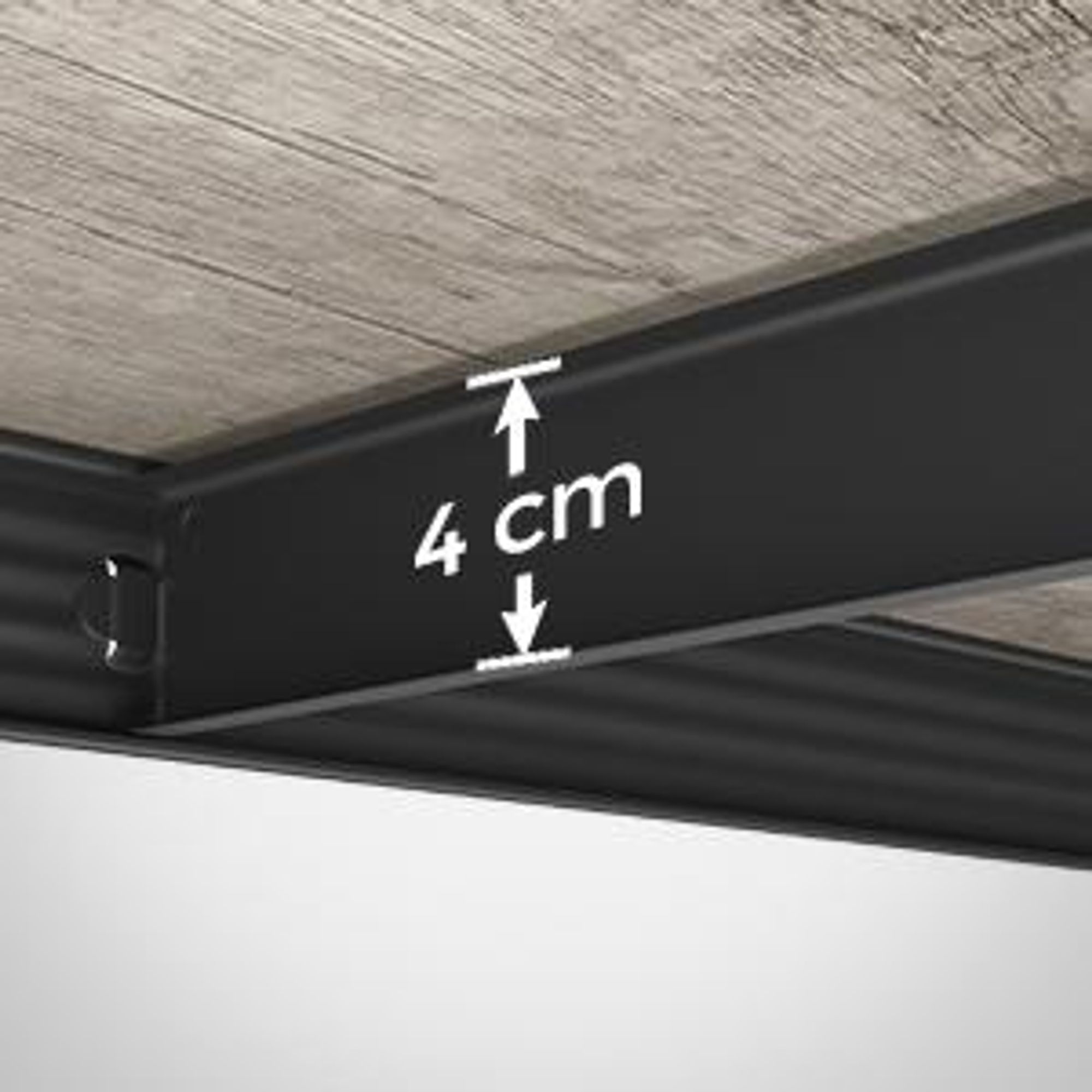 SONGMICS Bücherregal, Schwerlastregal, Küchenregal, Lagerregal, Standregal, 5 Ablagen, 150 x 37 x 37 cm, bis 400 kg belastbar, verstellbare Ablagen, Industrie-Design, Greige-Schwarz  RLG037B11