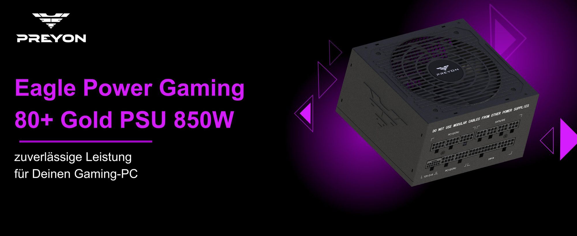 Preyon Eagle Power Gold 850W Netzteil