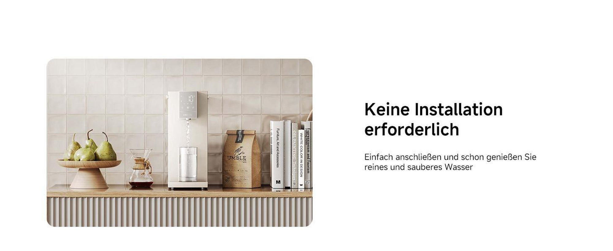 Dreame C10 Wasserspender Heißes und Kaltes Wasser Für Die Arbeitsplatte,Temperatur- und Durchflussregelung,UV-Sterilisationsfilter,Ohne Installation