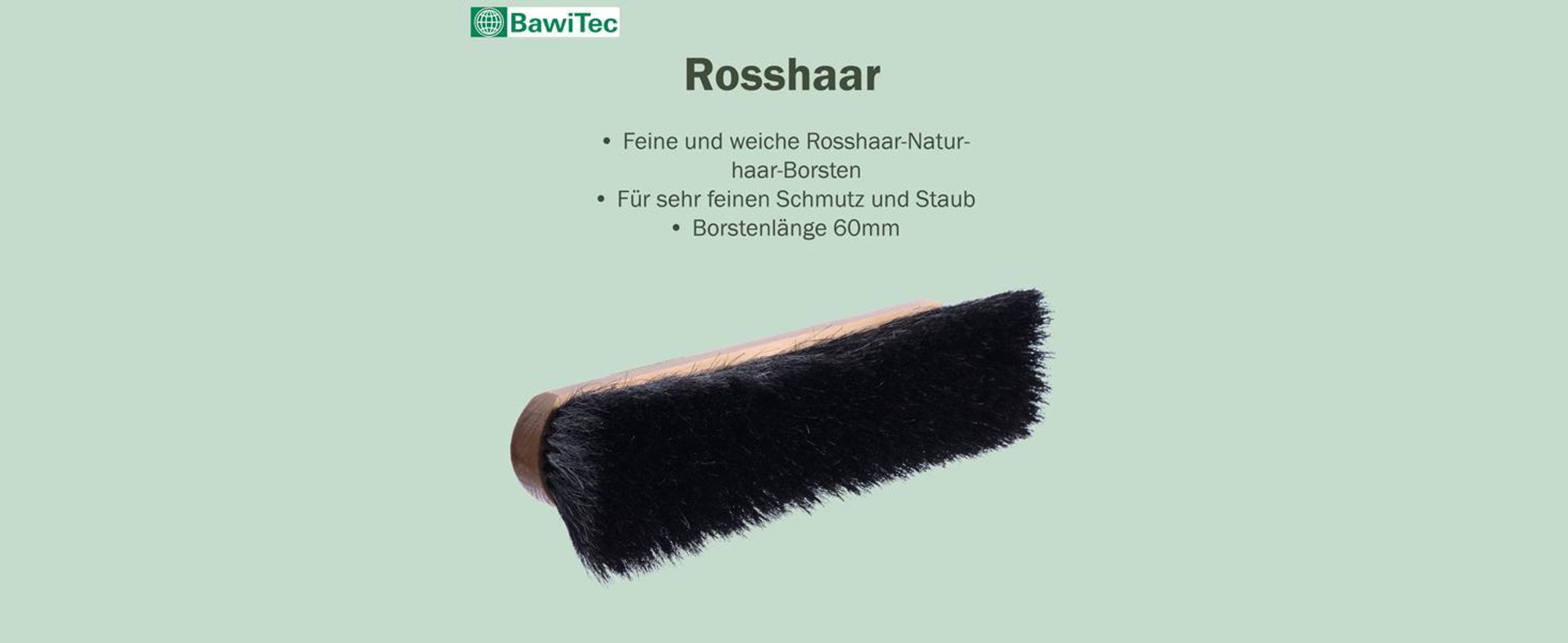 Rosshaarbesen mit Holzstiel sehr weiche Naturhaar-Borsten Zimmerbesen mit Stiel Rosshaar lackiertes Holz mit Metallgewinde Holzstiel 120cm Lang