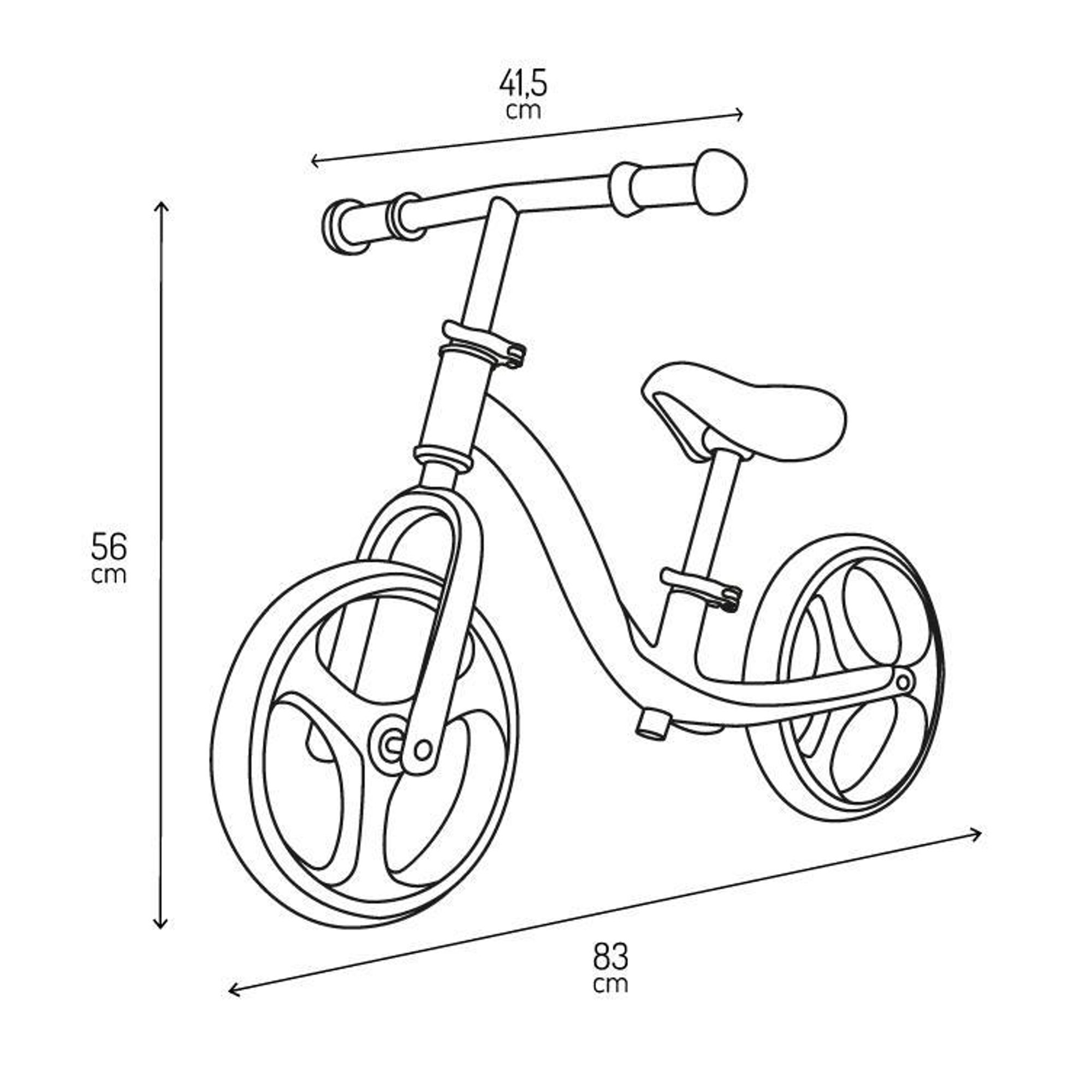 MoMi ISOKA Laufrad Kinder Fahrrad – Balance Bike - TPR-Räder mit LED, ab 2 Jahren bis 35 kg - Rosa