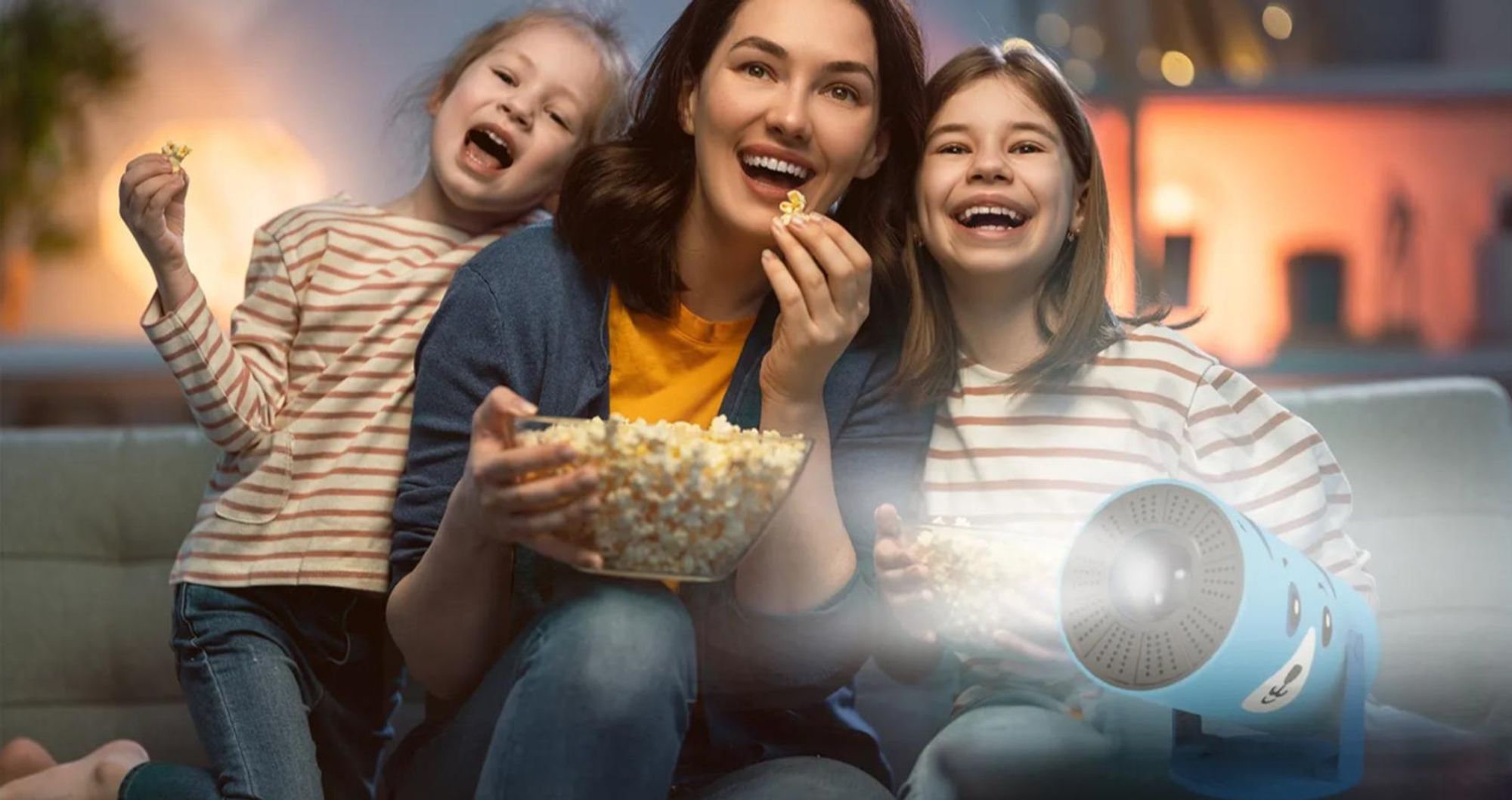 Beamer Kiano Kid Kinder Blau Hund Projektor HD 720p WLAN Bluetooth AirPlay Miracast 230° Drehung Mini Beamer für Kinderzimmer