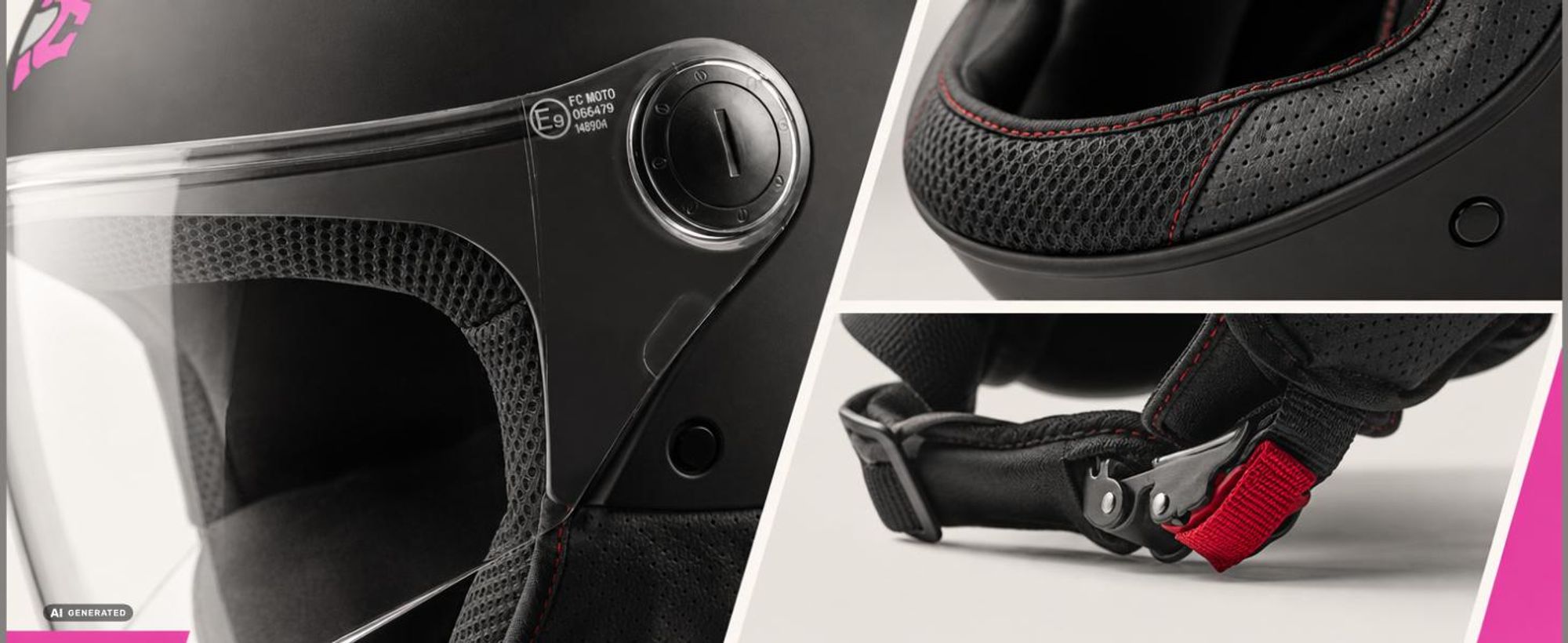 FC-Moto Square-RS Jethelm, schwarz matt/blau, L