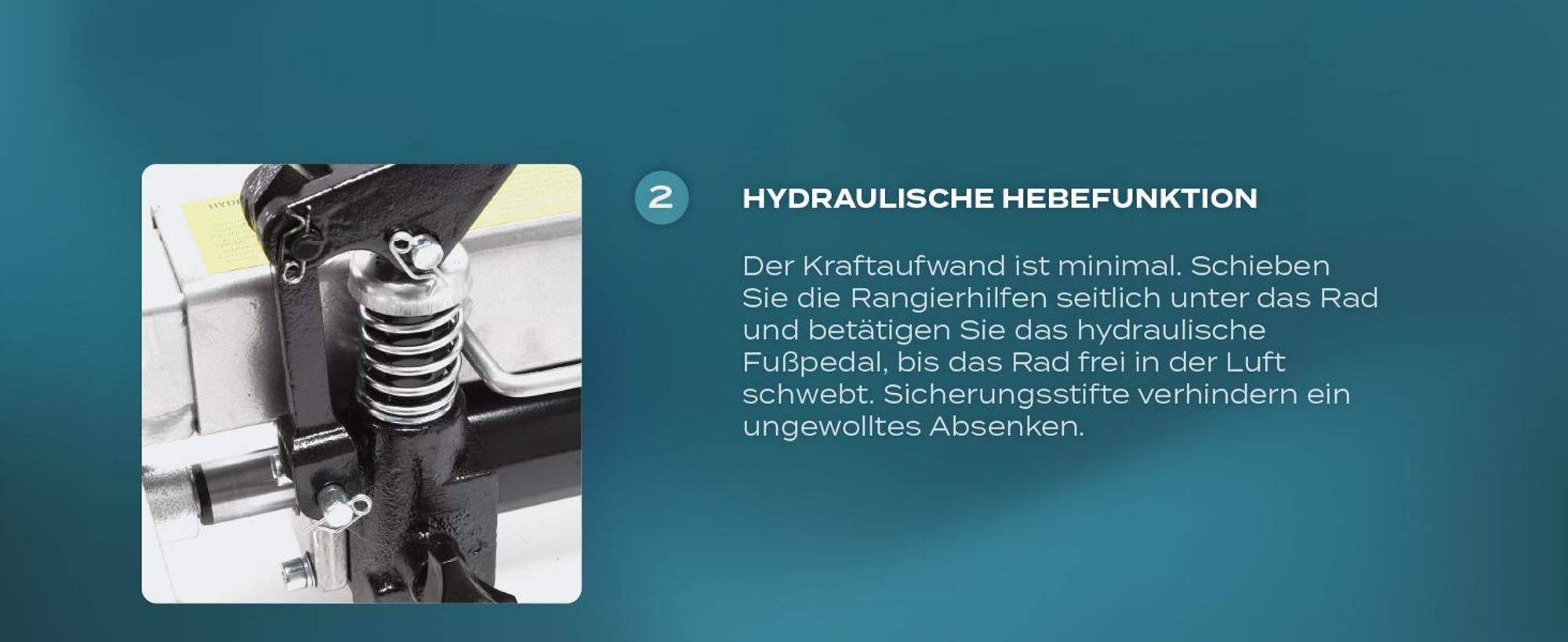 Wiltec PKW Rangierhilfe 2x Wagenheber hydraulisch, 2 Stück Rangierwagenheber je 680 kg Tragkraft, Autoheber bis 30 cm Reifenbreite