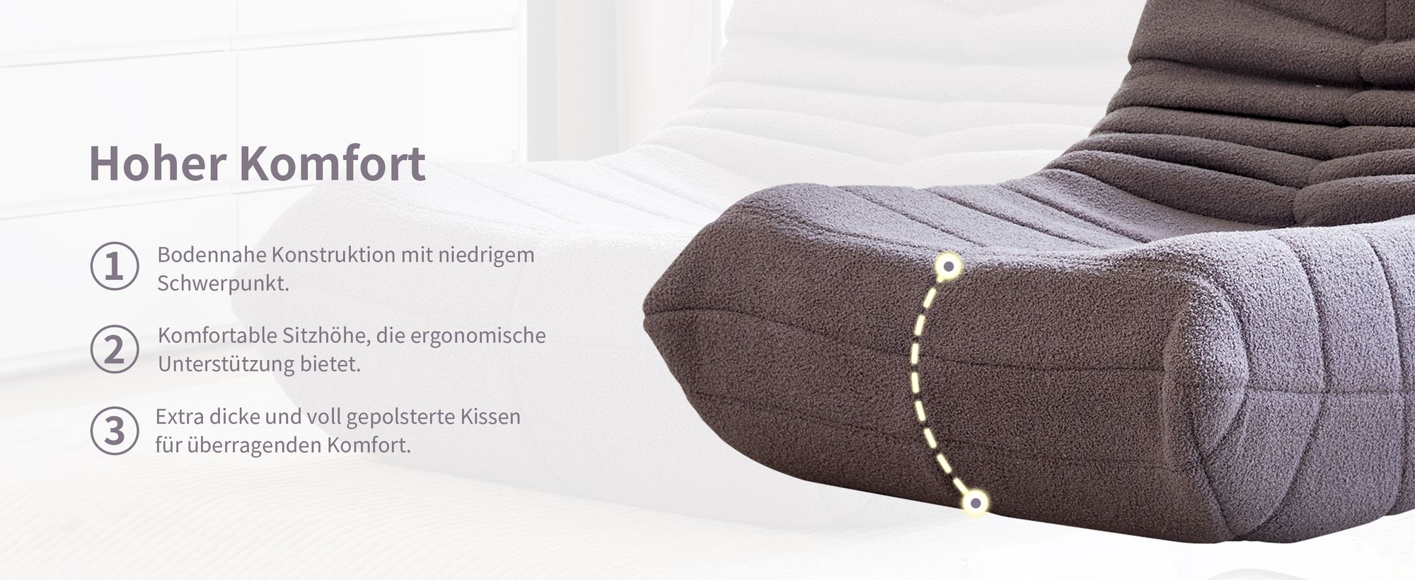 Klassische Sessel, Schlafsofas, sitzkissen boden, Lazy Sofa, Bean bag, für Schlafzimmer, Sitzsack