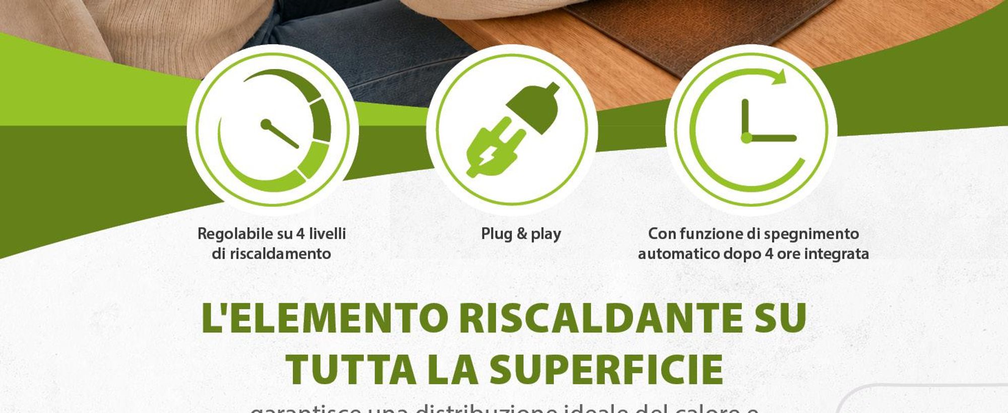 Tappetino da tavolo riscaldato Tappetino per mouse 60x36cm 4 livelli di riscaldamento Spegnimento automatico Tappetino da tavolo Tappetino da tavolo Tappetino per mouse