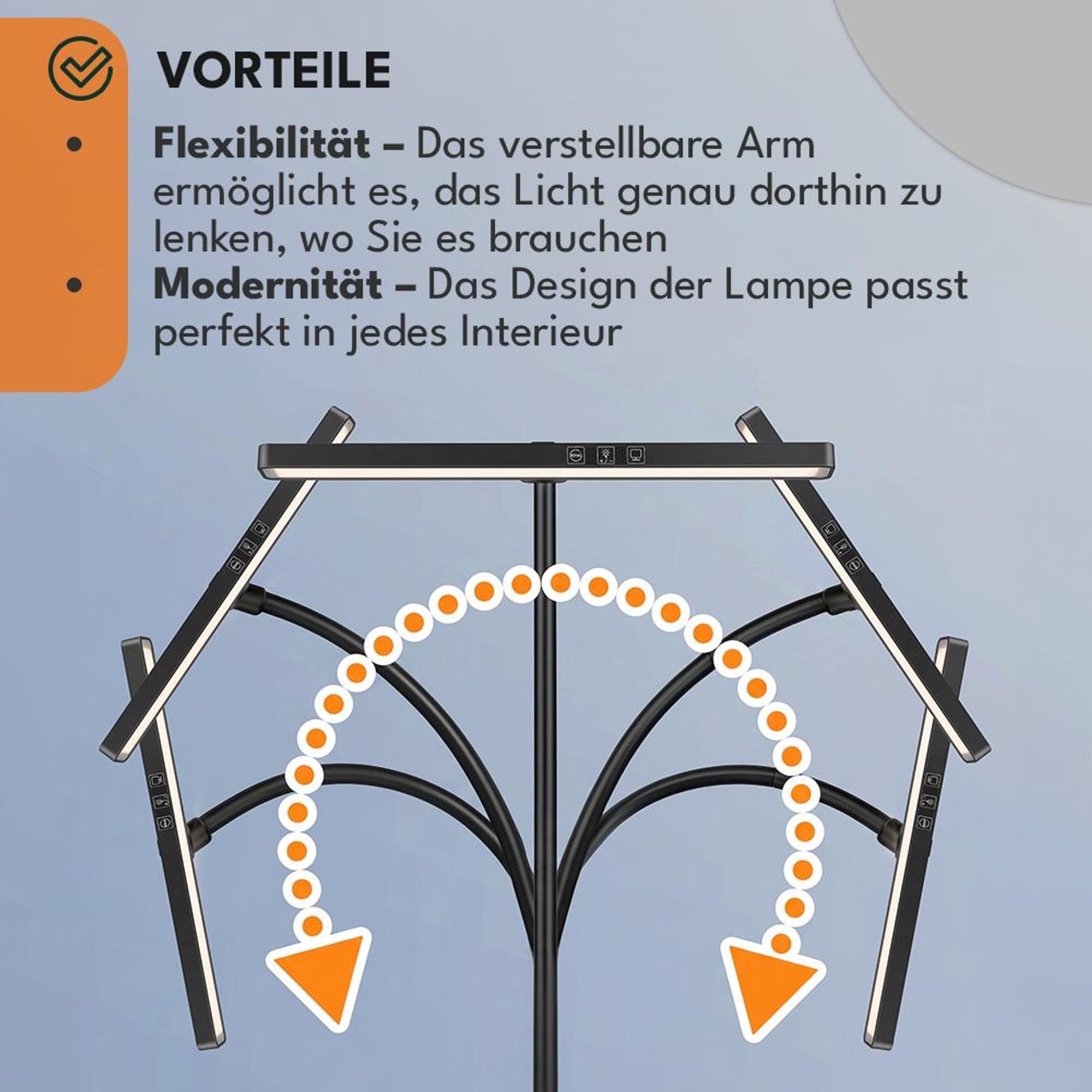 KRUMAD LED Schreibtischlampe, 5W, 3 Farbtemperaturen, verstellbar, energiesparend, moderne Klemmlampe für Büro, Lernen, Lesen, Schwarz