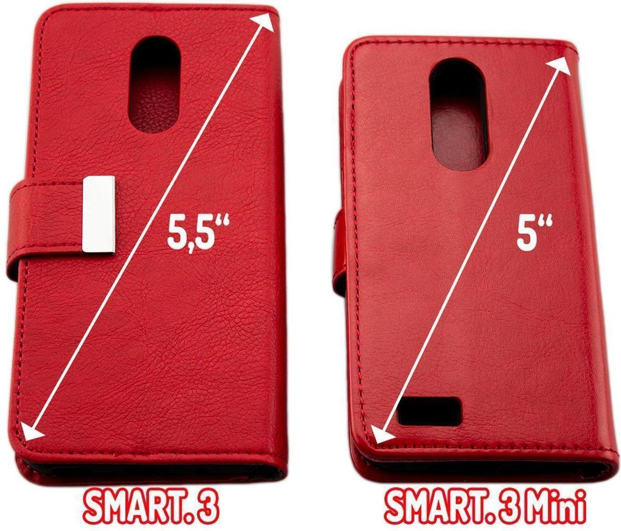 caseroxx Handy Hülle Tasche kompatibel mit Emporia Smart 3 Bookstyle-Case Wallet Case Bild 5