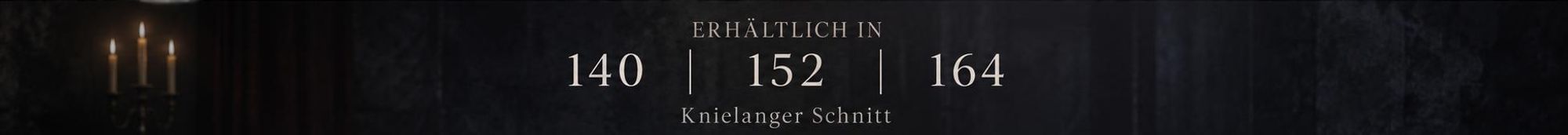 Kinderkostüm Horror-​Kleid schwarz-​weiß – knielanges Kostüm mit weißem Kragen (140)