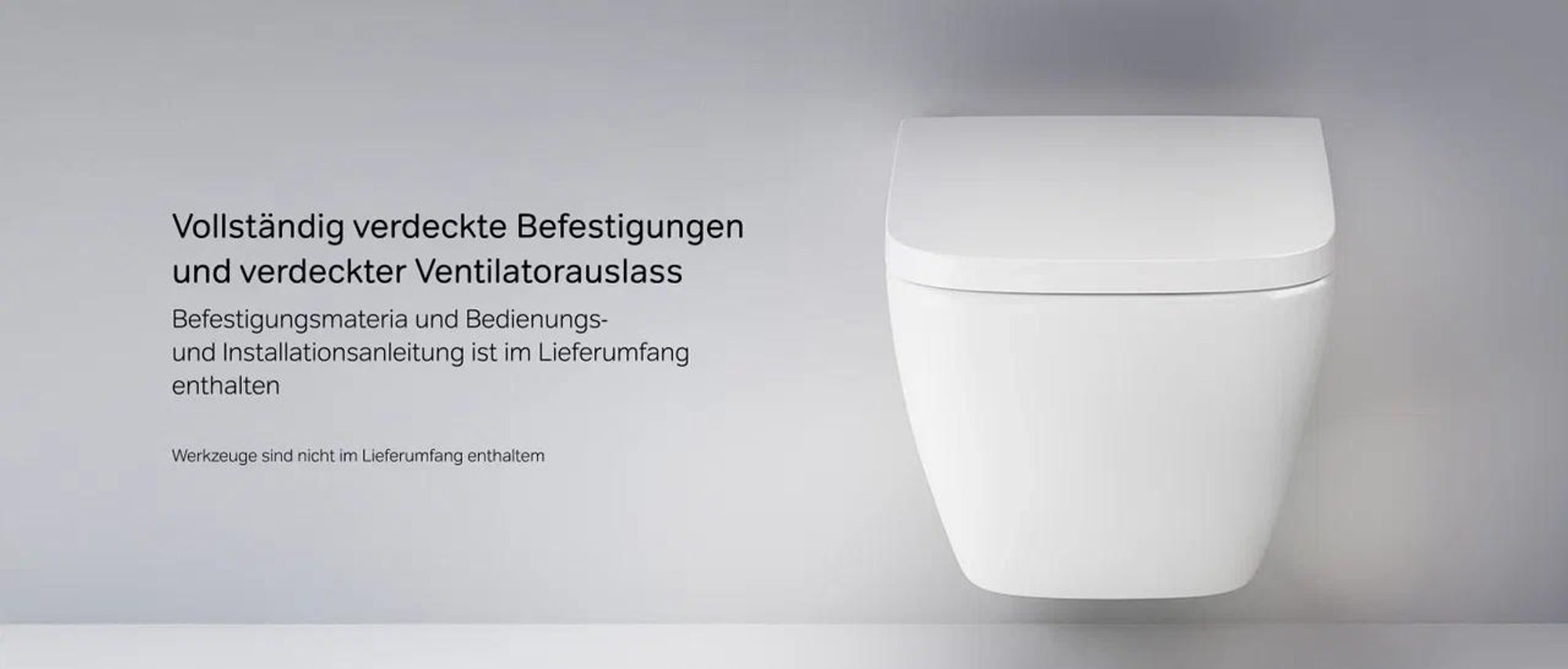 AM.PM Hänge-WC spülrandlos Aquaspin Toilette inkl. WC Sitz mit Softclose Absenkautomatik