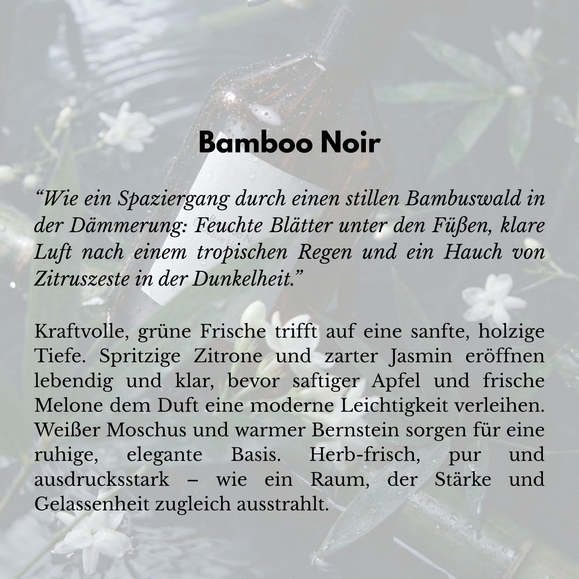 BOHORIA® Raumspray 500 ml Bamboo Noir – Hotel Duft mit Jasmin, Zitrone, Apfel & Amber-Moschus – r Raumduft für Zuhause