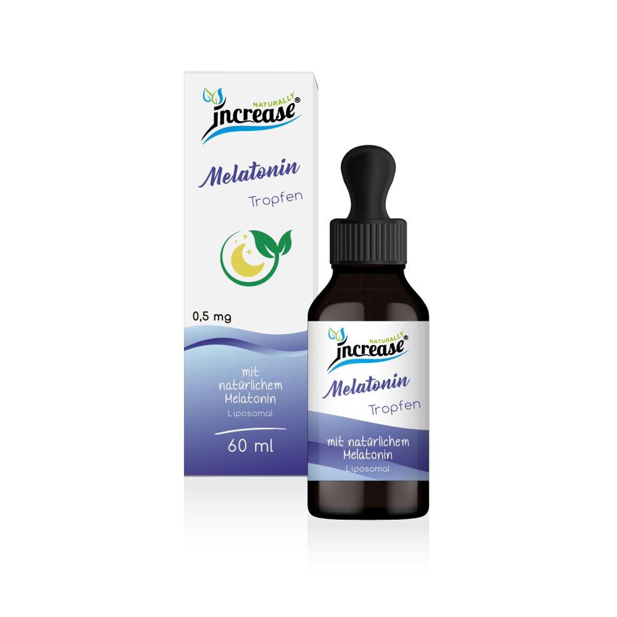 Liposomale Melatonin Tropfen hochdosiert - (15mg Melatonin pro Packung) 0,5mg Melatonin pro Tagesdosis - MCT Öl - Hohe Bioverfügbarkeit