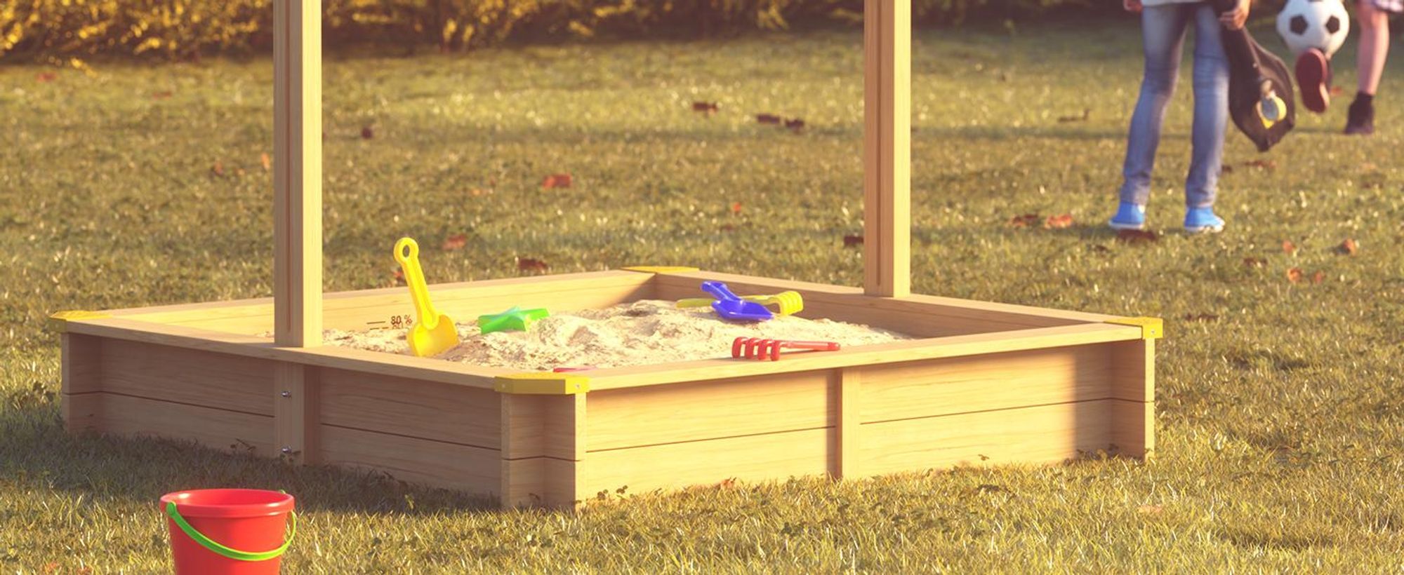 SPIELWERK Sandkasten Fritzi Sonnendach