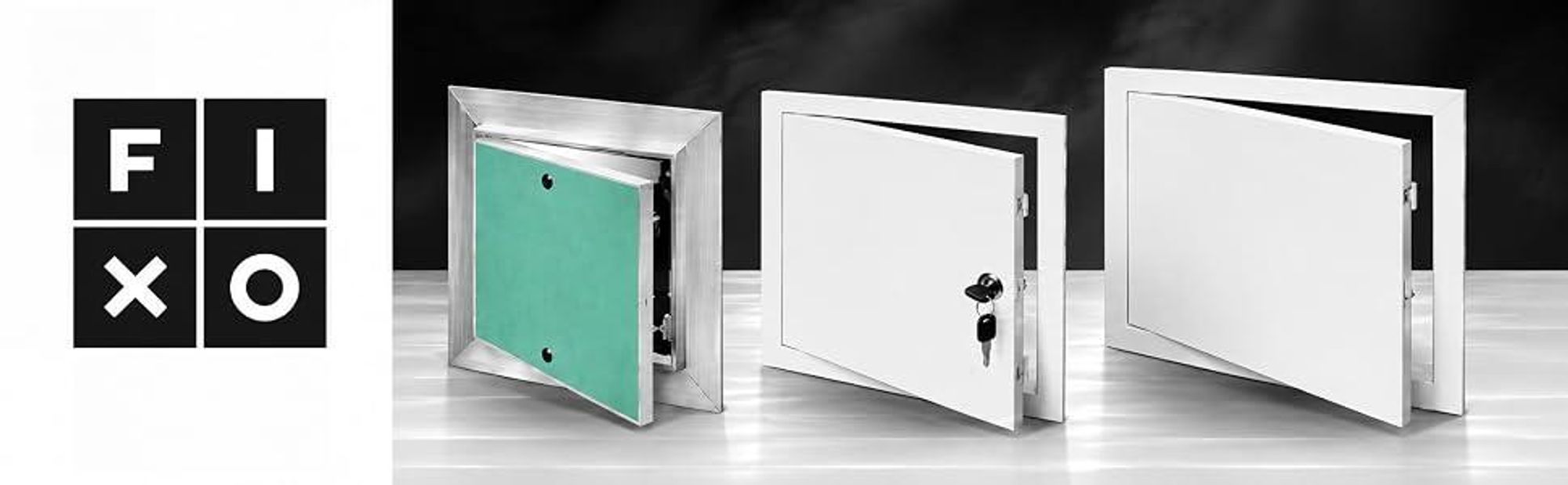 FIXO CRD 15x15 Drzwiczki rewizyjne G-K aluminiowe 150x150 mm Push to Open