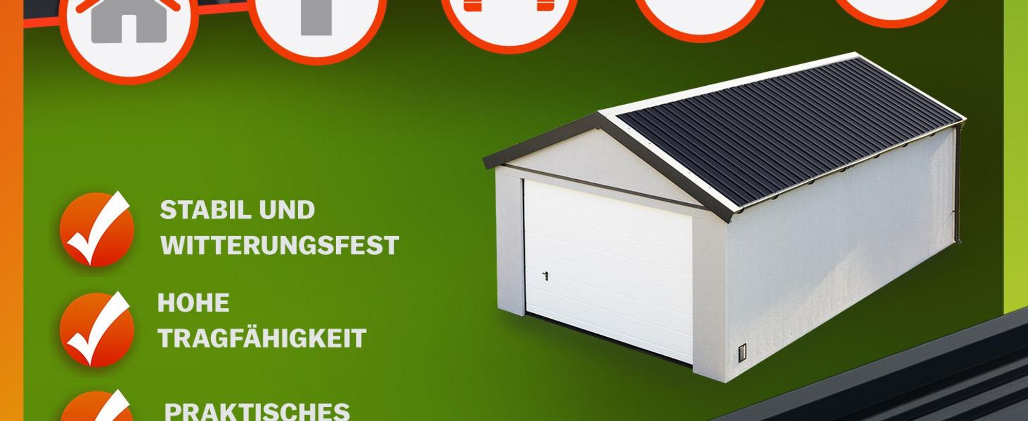 GARDEBRUK® 14x Trapezblech 110 x 46cm