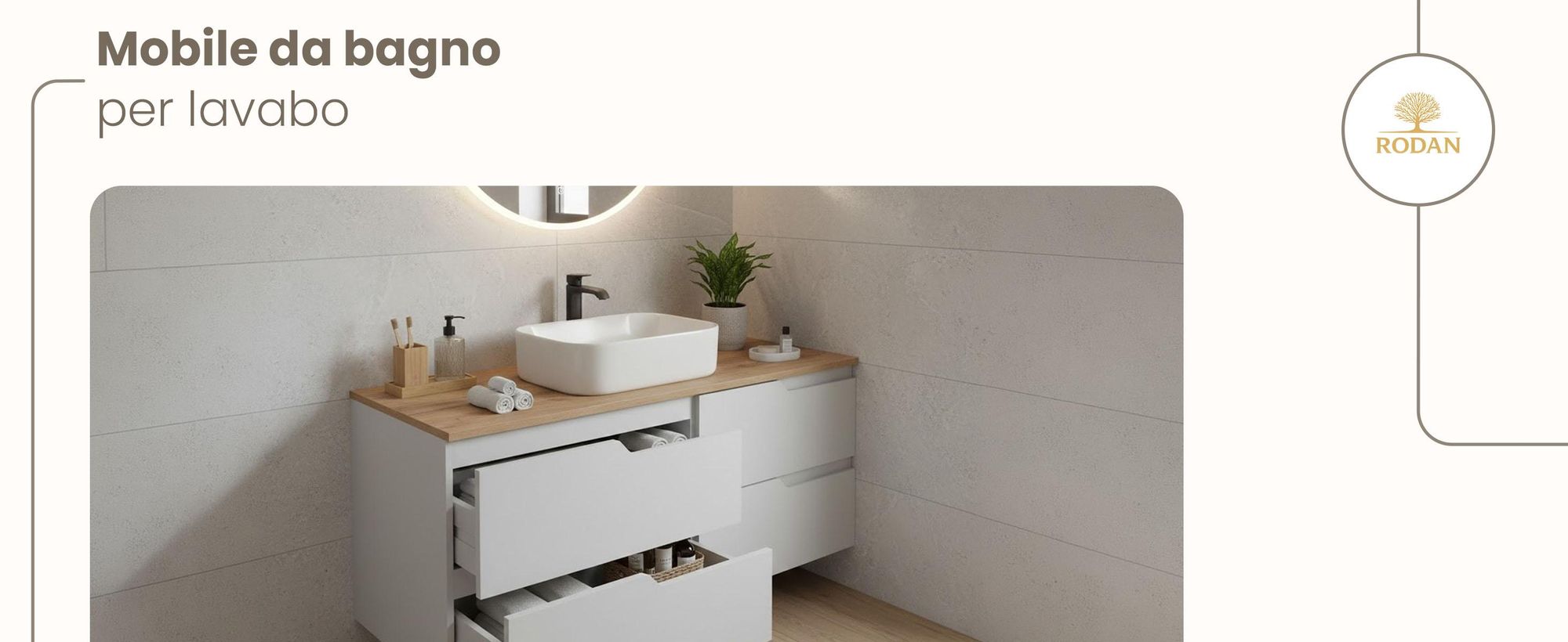 RODAN, mobile bagno, mobile sotto lavabo, mobile bagno moderno, mobili per il bagno