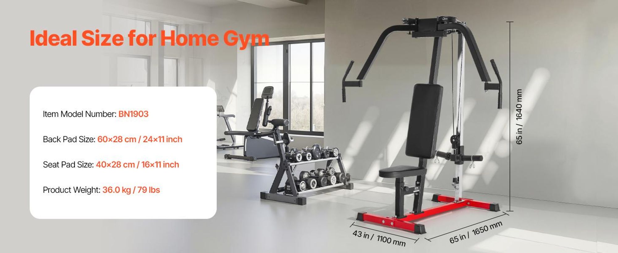VEVOR Sitzende Dip-Maschine, Trizeps-Bizeps-Drückmaschine mit Kabelstange, verstellbarem Sitz und Rückenlehne, Trainingsgerät für Brusttraining, Oberkörper-Push-Fitness-Workout, bis zu 450 lbs belastbar, Seitenpress-a