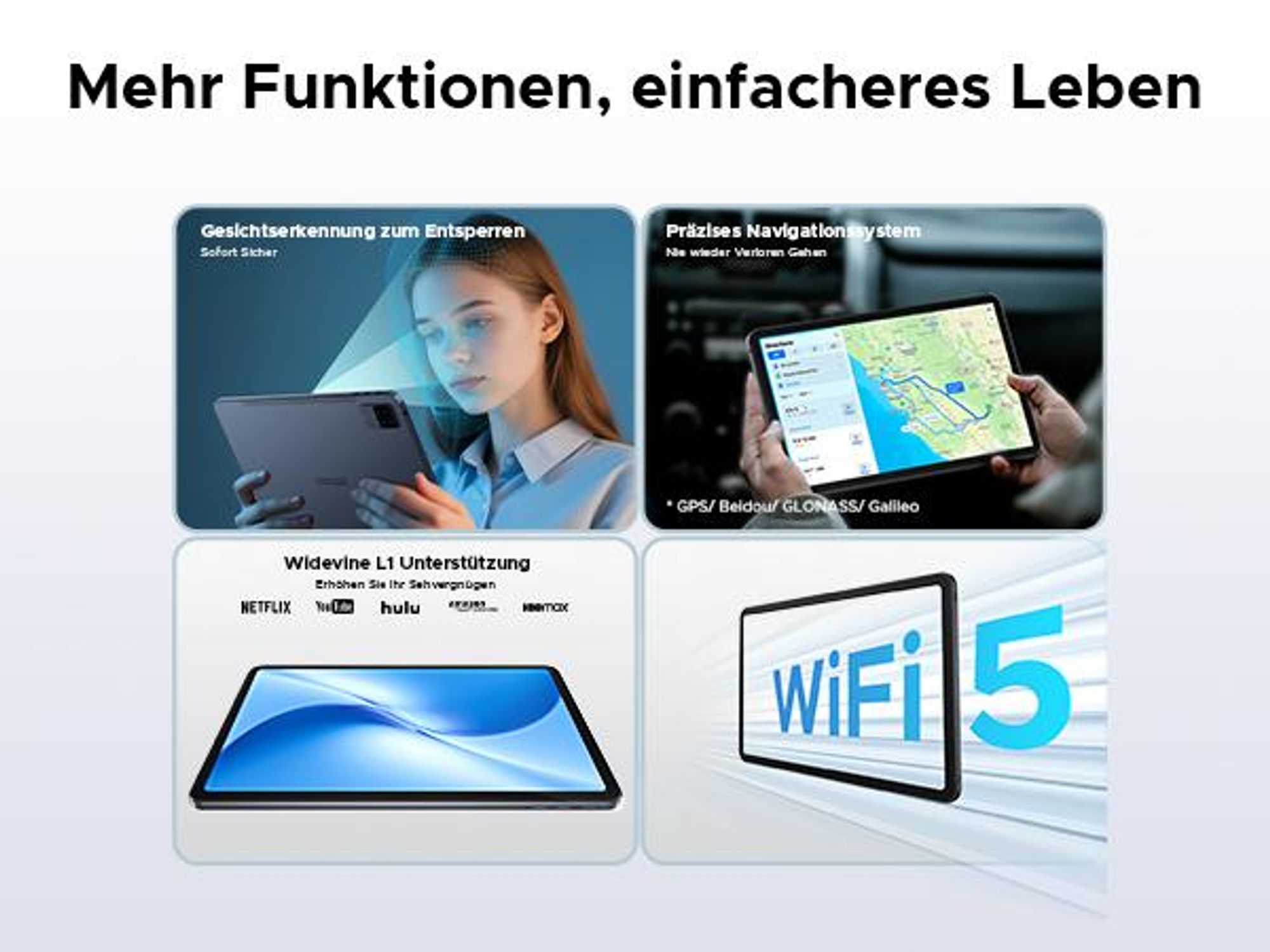 DOOGEE U12 Tablet Android 16, 12 Zoll, 24GB+128GB, 9000mAh, 90Hz – Bundle mit Schutzhülle, Bluetooth-Tastatur, Bluetooth-Maus, Schutzfolie und Eingabe