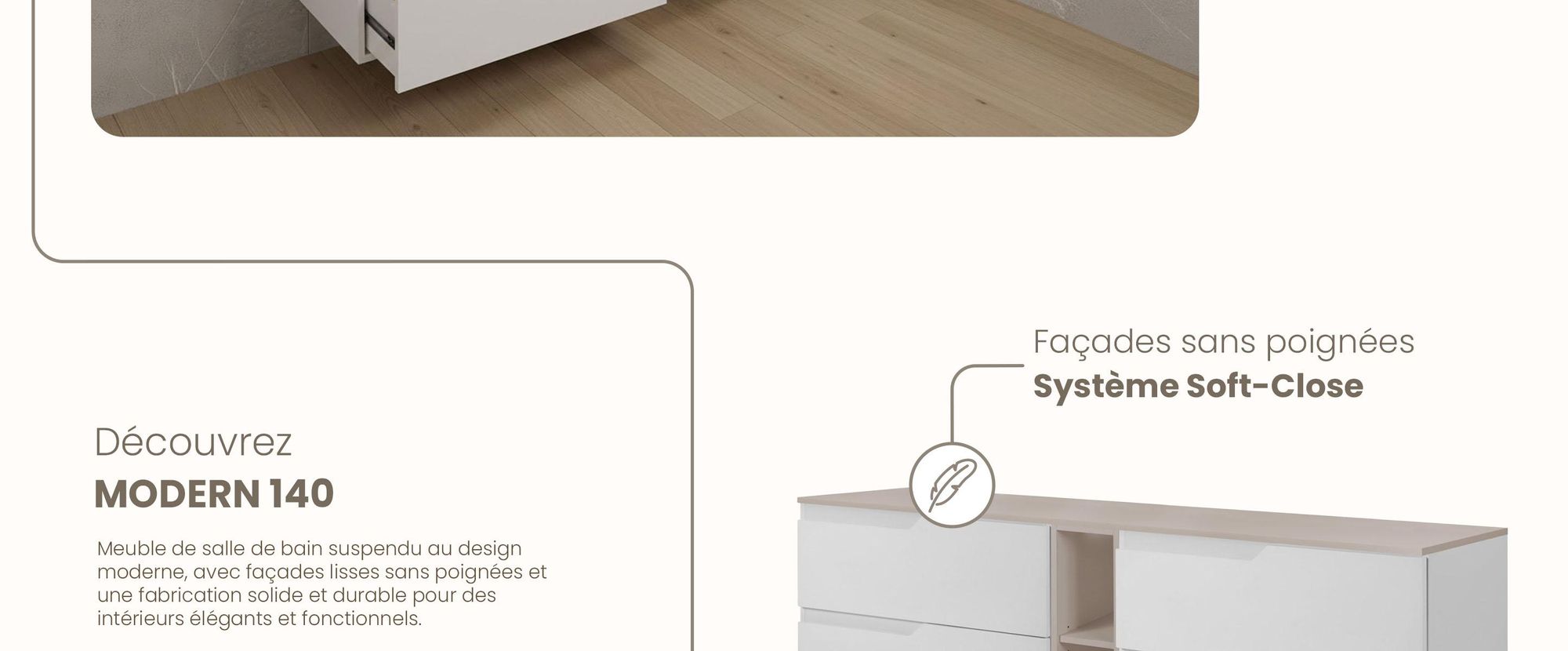 RODAN, meuble de salle de bain, armoire moderne, meuble sous vasque, meuble sous lavabo