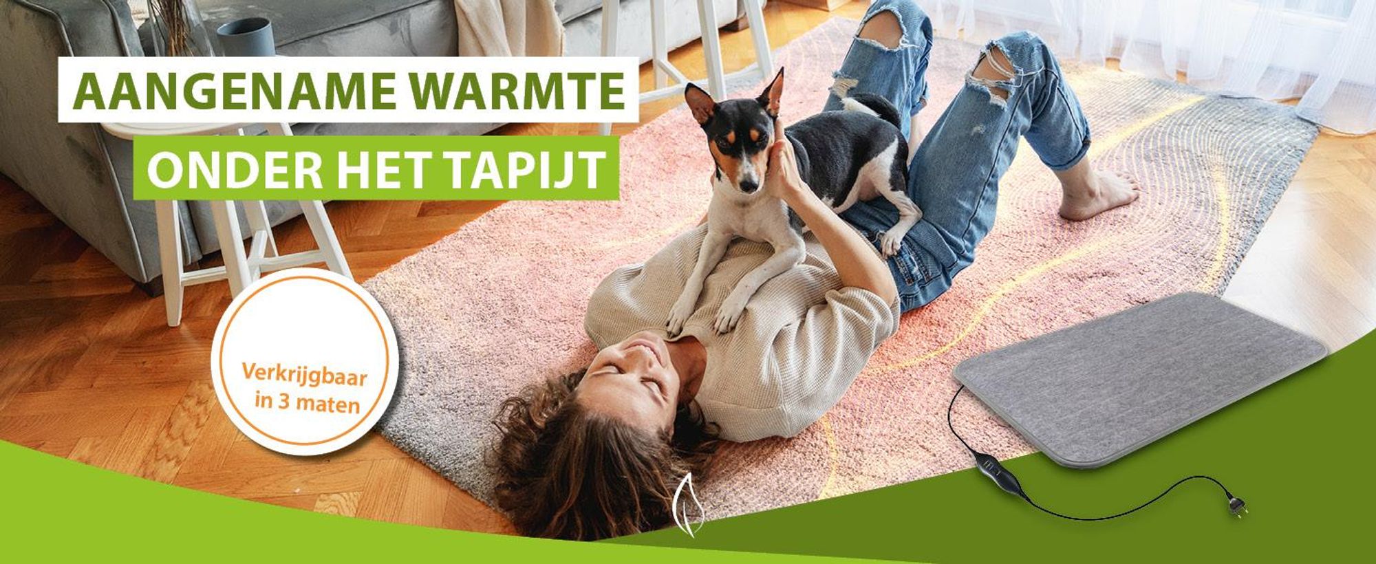 Mi-Heat ondertapijtverwarming 140x200 cm met thermostaat en timer