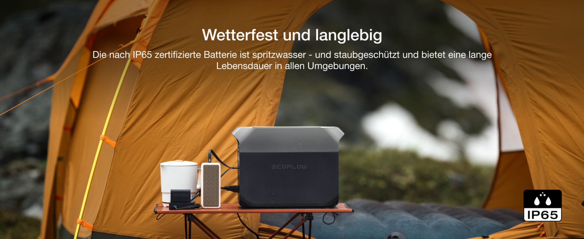 EF ECOFLOW DELTA 3 Tragbare Powerstation, 1 024 Wh Solargenerator, LiFePO4-Batterie, Schnellladung von 0-70% in 30 Min., erweiterbar auf 5 kWh