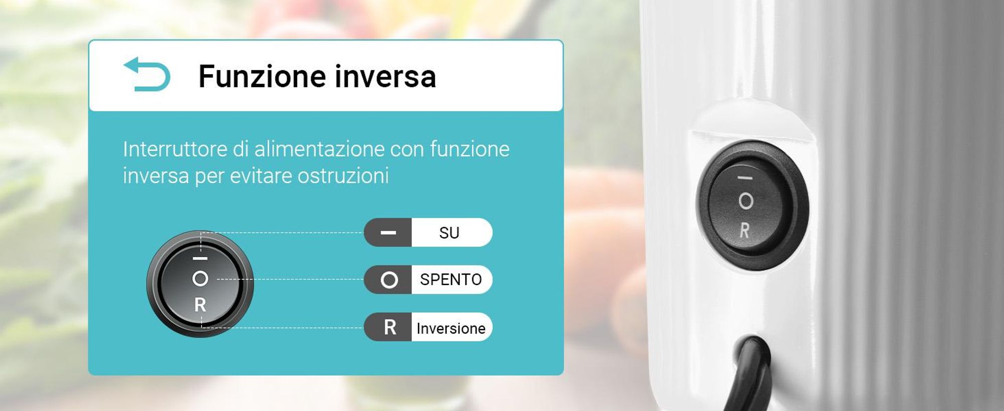 Ventray Essential Ginnie - Spremiagrumi a freddo, spremiagrumi lento compatto e silenzioso (60 giri al minuto, apertura di alimentazione di 45 mm), senza BPA, 400 ml, facile da pulire