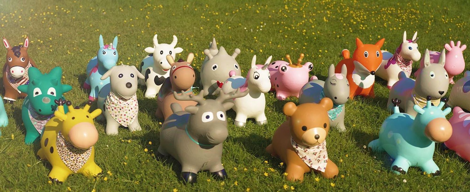 Animali gonfiabili SUN BABY da 1 anno con pompa Giocattolo gonfiabile in gomma di alta qualità e resistente, dino verde con bandana