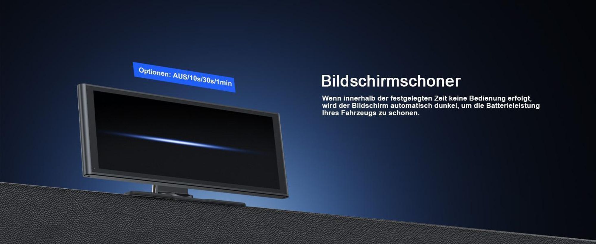 9.26 Zoll Carplay Display mit 2.5K Dashcam Auto Vorne,1080P Rückfahrkamera, Wireless A-pple Carplay Android Auto, Mirror Link