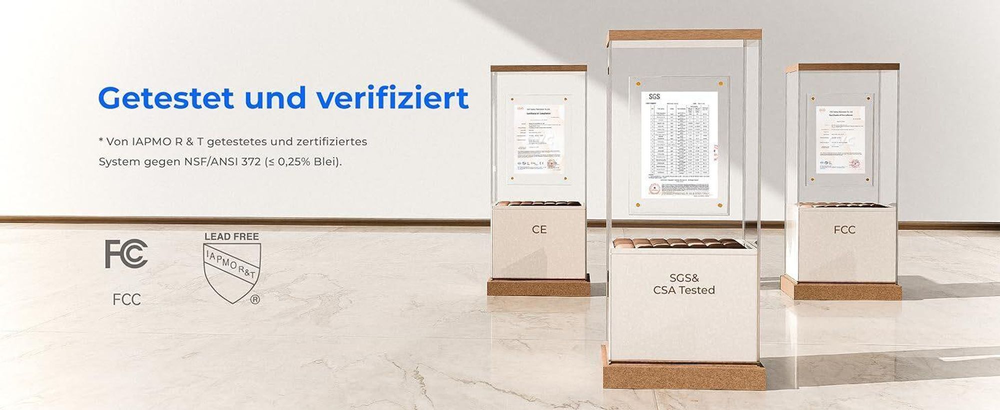 Waterdrop CoreRO Auftisch Umkehrosmose-System mit 1 zusätzlichen Ersatz-Wasserfilter(WD-C1RF), Sofortiger-heiß Wasserspender, 5 Temperaturoptionen, 6-stufige Filtration