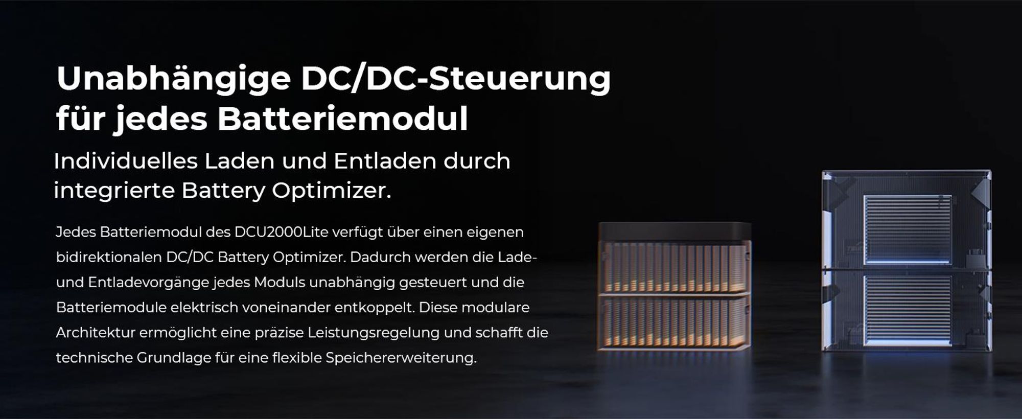 TSUN SolarCan DCU2000Lite Balkonkraftwerk Speicher, 314-Ah-Industriezellen, Maximaler PV-Eingang 2400 W, Bis zu 4 PV-Eingänge,  Duales MPPT, 0% VAT