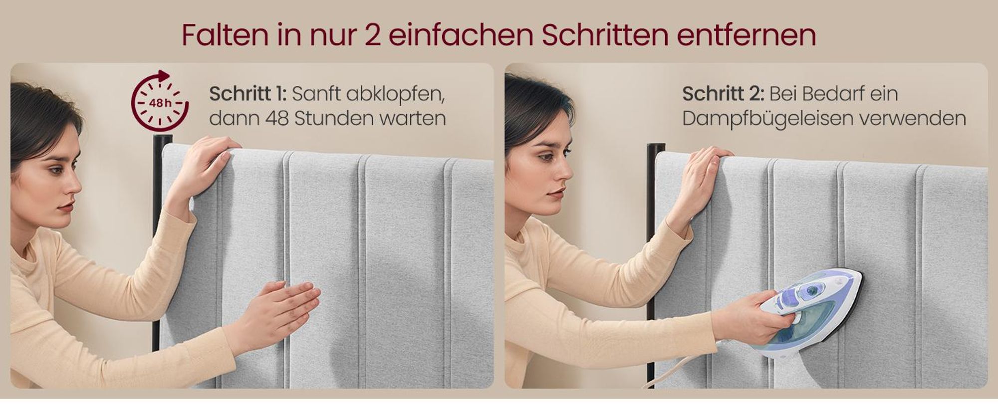 VASAGLE Einzelbettgestell, 90 x 200 cm, Bettgestell, mit gepolstertem Kopfteil, Bettrahmen, Stahl, trägt bis zu 250 kg, einfache Montage