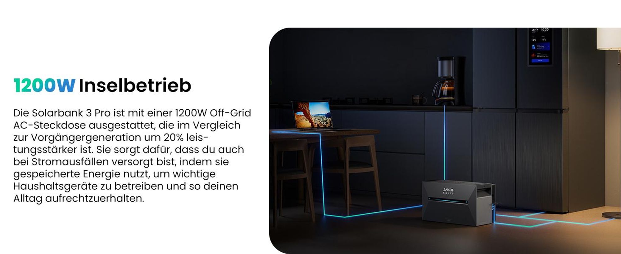 Anker SOLIX Solarbank 3 E2700 Pro 2688Wh Speicher für Balkonkraftwerk mit Anker Solix Smart Meter, 4 MPPT, Schließe bis zu 8 Panel (0% MwSt)