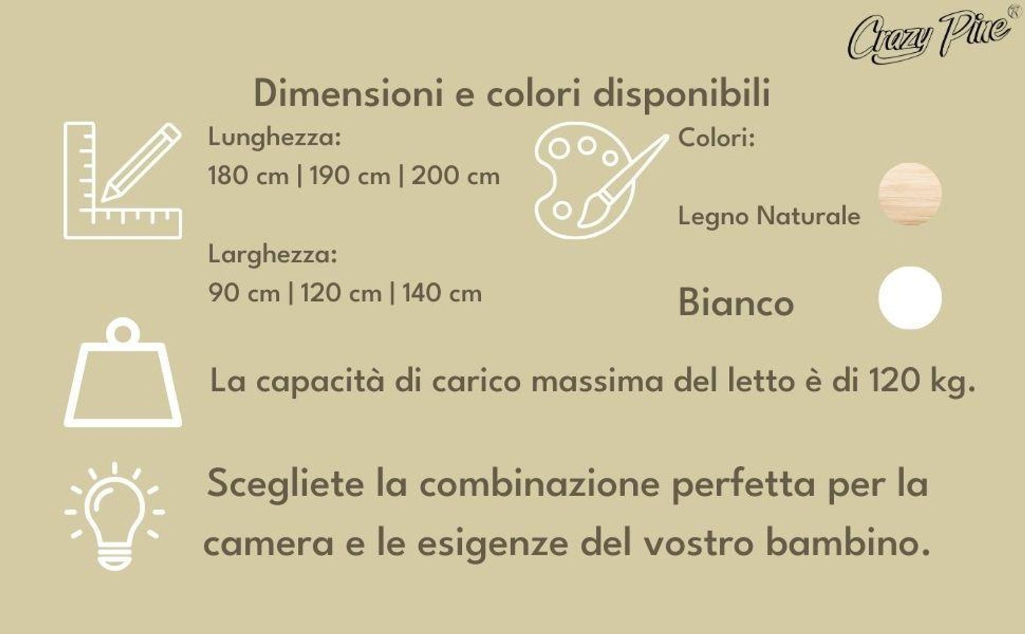 Crazy Pine Letto a Casetta con Cassetti 80x160 cm – Letto da Pavimento in Legno Naturale per Bambini – Contenitore e Barriera Rimovibile – Crazy House