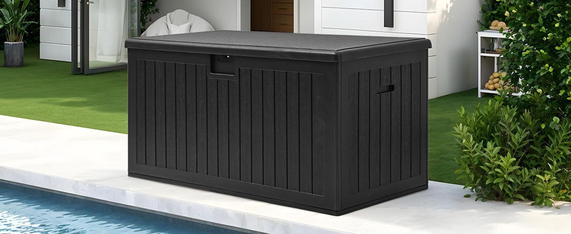 YITAHOME Auflagenbox 568 Liter, Gartenbox mit