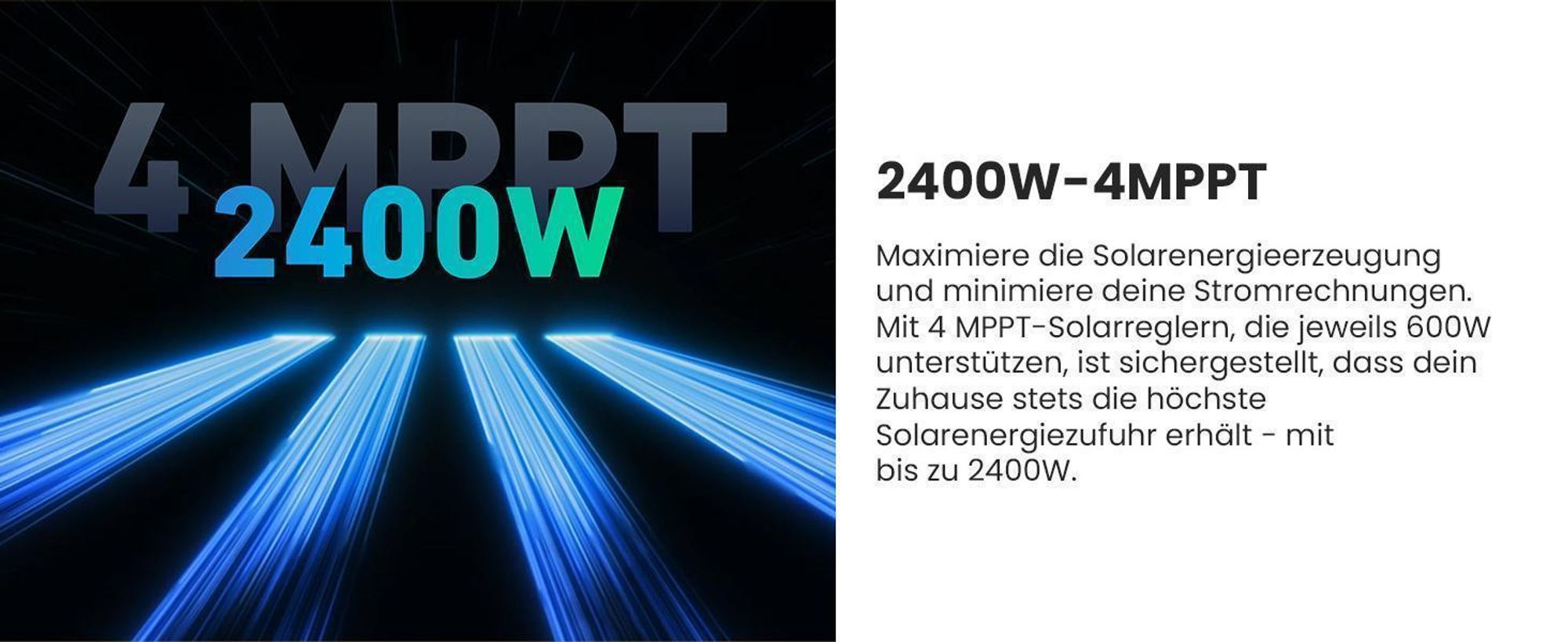 Powerness Balkonkraftwerk mit Speicher, Anker SOLIX E1600 Pro mit 2000W Solarmodule & Anker Smart Meter & 4 Sätze Flachdach Halterung(Schwarz) 0% VAT