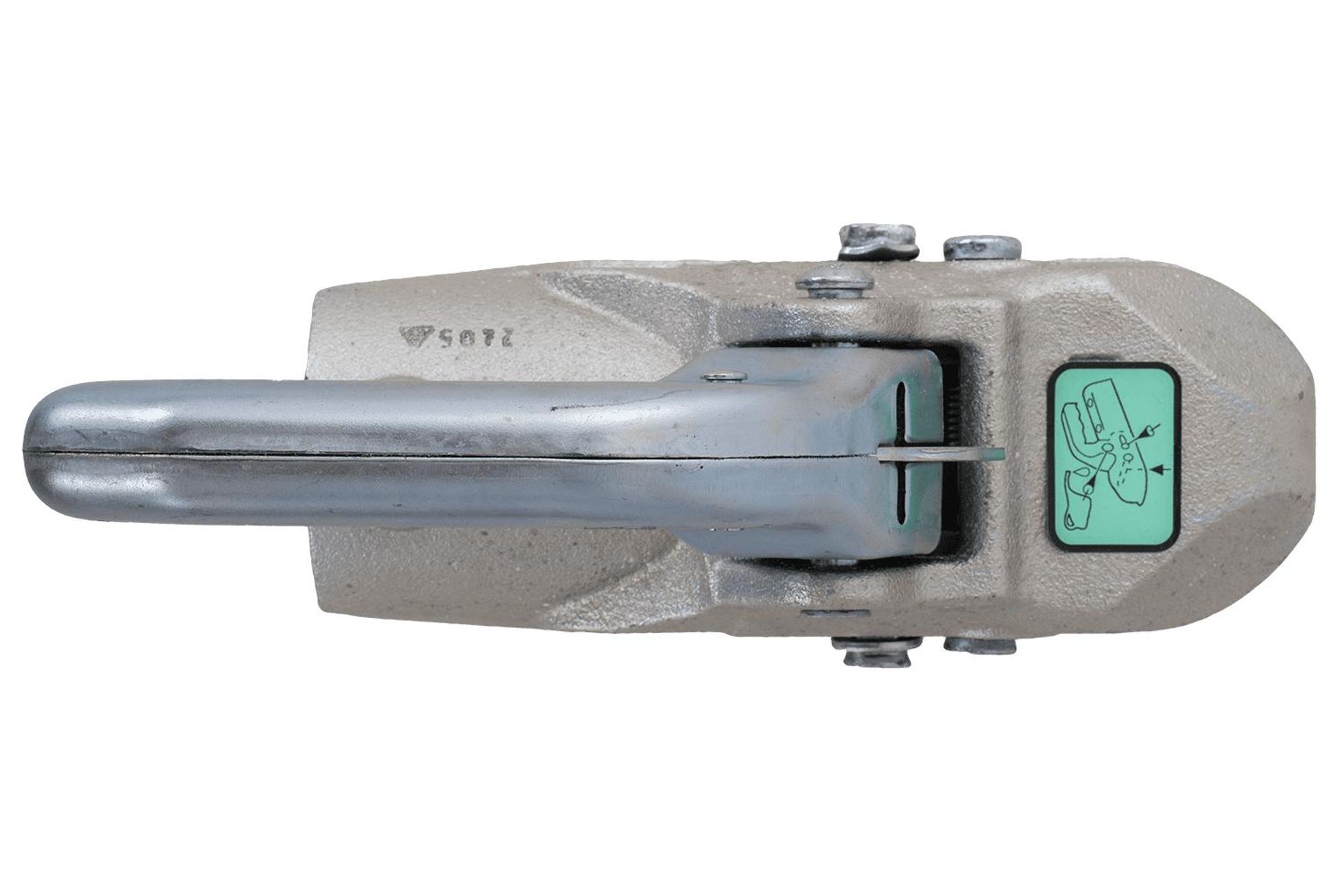 Guľové ťažné zariadenie KNOTT K27-B pre príves s hmotnosťou 2700 kg s ťažnou tyčou s priemerom 45 mm, liatinové