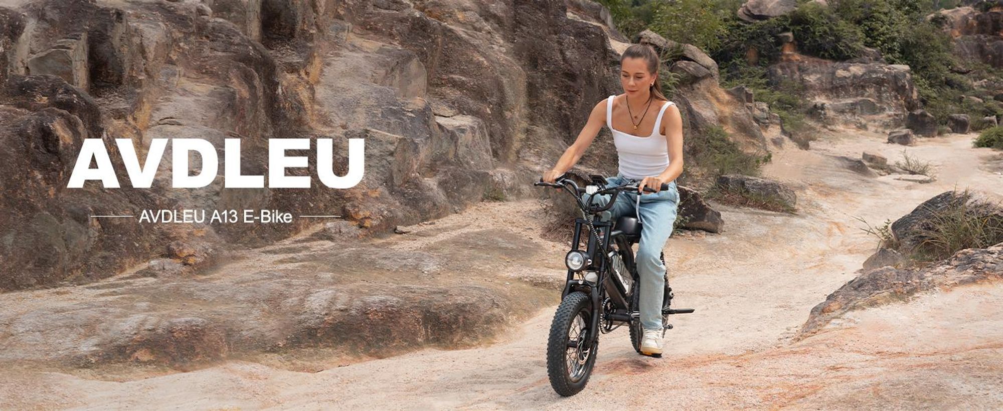 AVDL A13 elektrische MTB-fatbike 16 inch, compacte elektrische offroadfiets voor jongeren, Pedelec 25 km/u, 460 Wh accu, lcd-display, voor scholieren