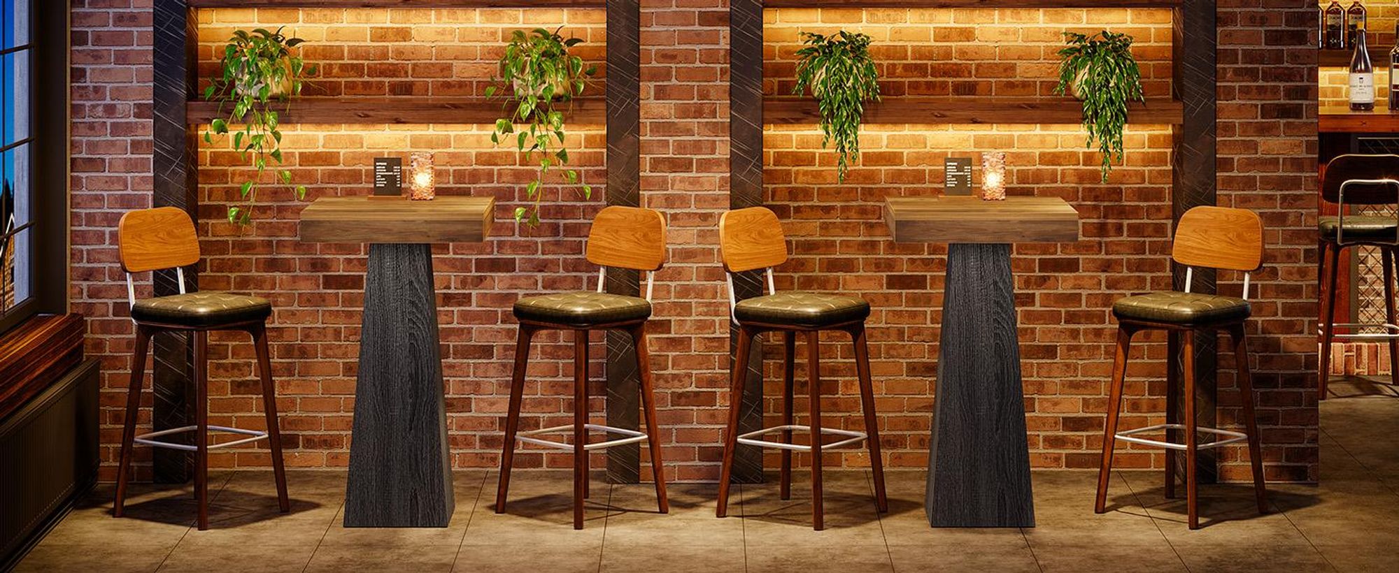 Tribesigns 100 cm quadratischer Bartisch, hoher Bistrotisch für kleine Räume, kleine Hausbar mit hoher Tischplatte, Küchentisch, Stehtisch(nur Tisch)