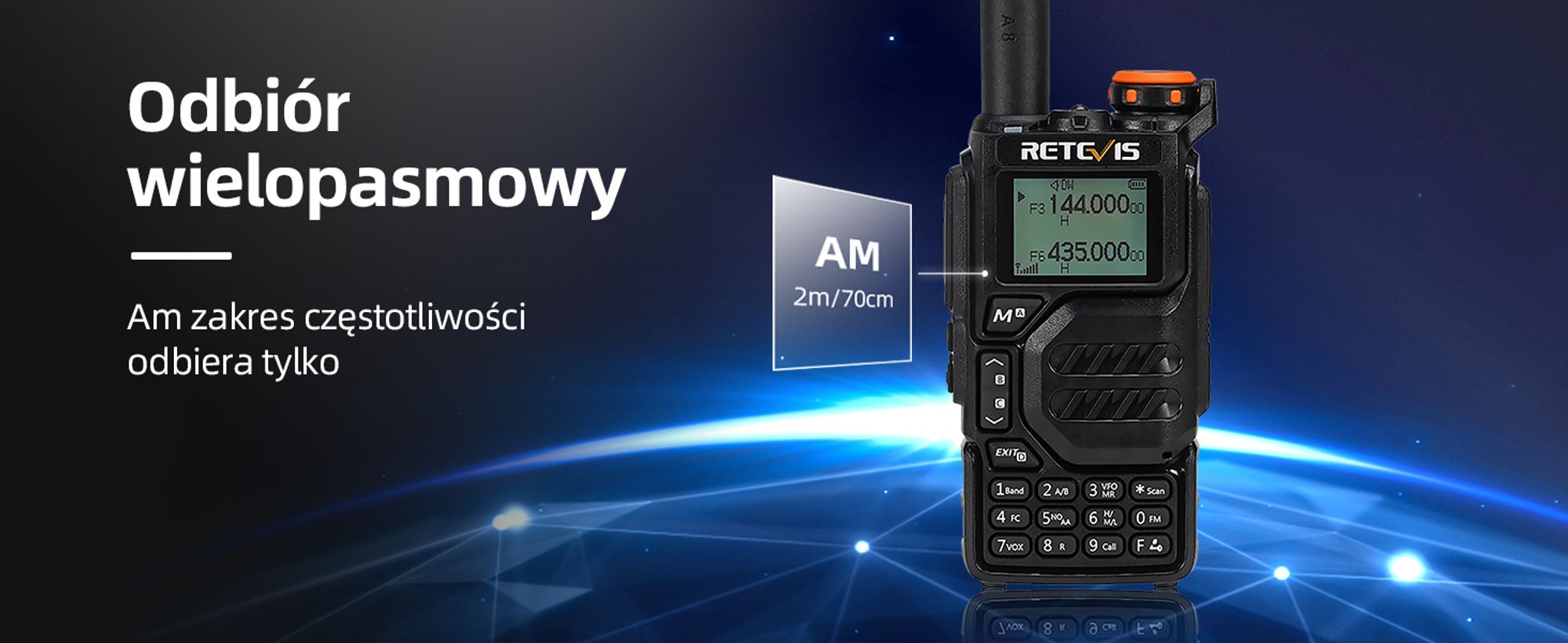 Radiotelefon amatorski Retevis RA79, radiotelefon nasobny o mocy 5 W, akumulator 1400 mAh do polowań, podróży, wędrówek, radiotelefon dalekiego zasięgu (1 szt.)