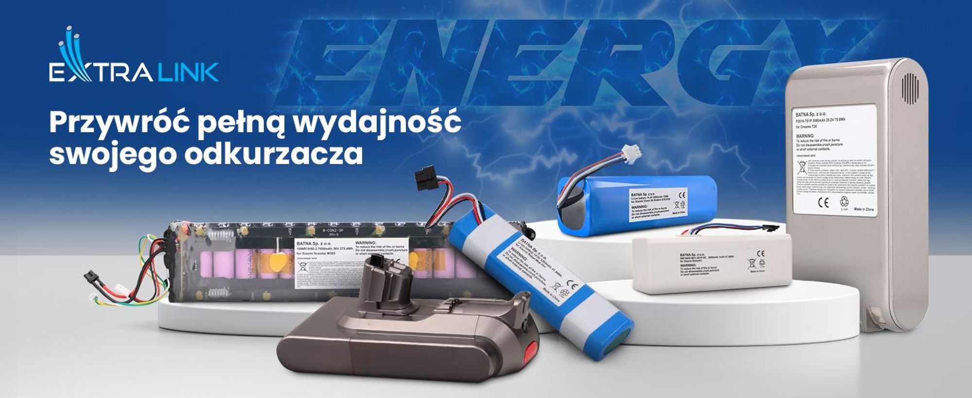 Extralink akumulator do odkurzacza V15 Detect (typ Click) 25,2 V, 4000 mAh
