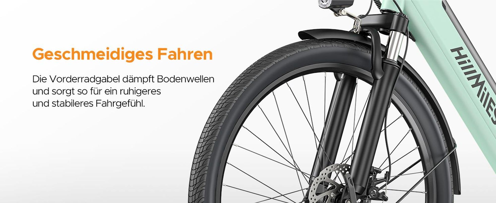 HillMiles E Bike, City E-Bike & E-Hollandrad mit 36V 13Ah Akku bis zu 80-100km, SHIMANO 7-Gang, 250W Motor&25km/h, MileCity1