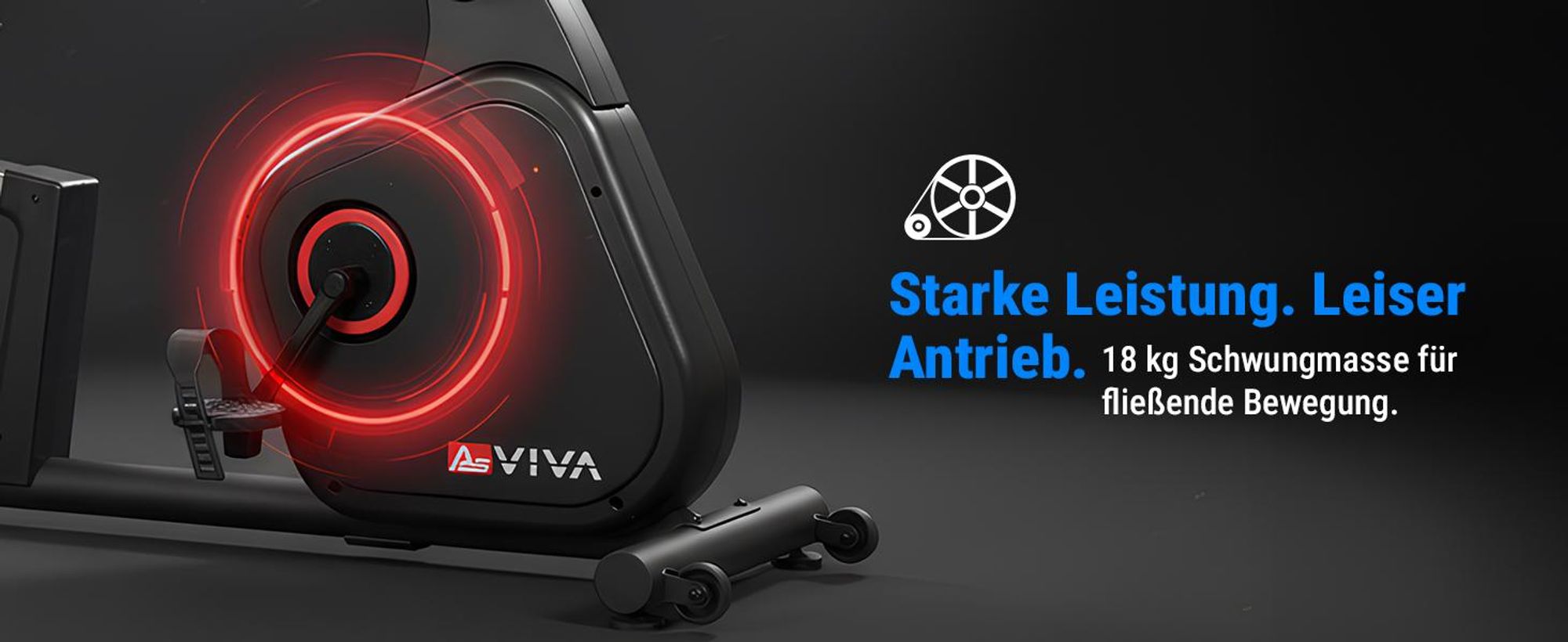 Liegeergometer AsVIVA R7 Heimtrainer Ergometer mit 18 kg Schwungmasse 24 Stufen Bluetooth leise gelenkschonend für Zuhause